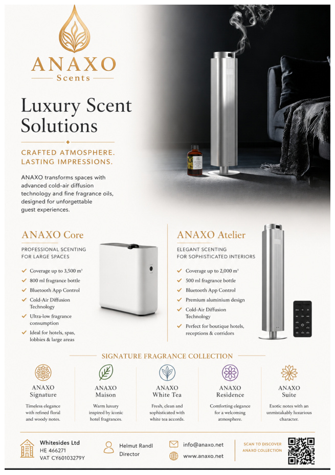 ANAXO professional hotel scenting brochure